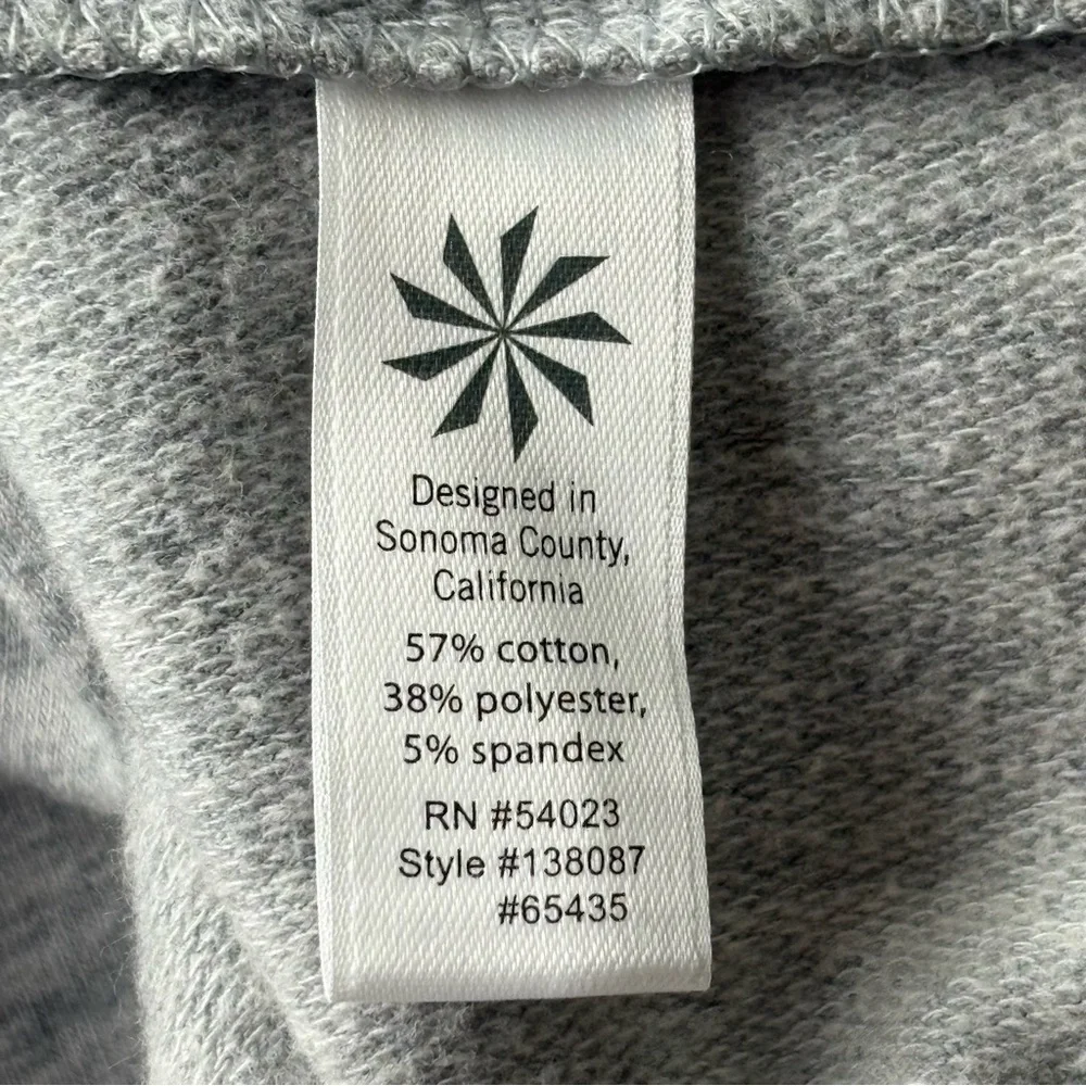 Athleta Salinas Sweatshirt Dress XS Heather Gray Mini Pullover Soft Stretch - Picture 9 of 10